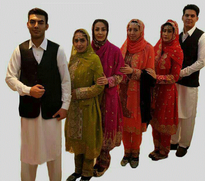 File:Balochi National dress use as a uniform in Taftan air.gif