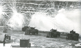File:Cougars firing at ONTR Gun Camp, Meaford, 1985.jpg