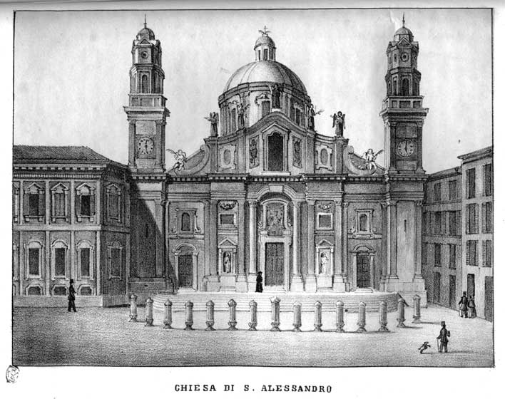 File:Milano - Sant'Alessandro nella prima metà dell'Ottocento.jpg
