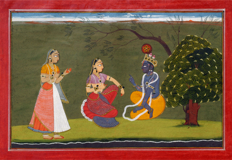File:Radha and Krishna in Discussion.jpg
