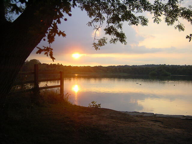 File:Sunset over Groby Pool - geograph.org.uk - 613367.jpg