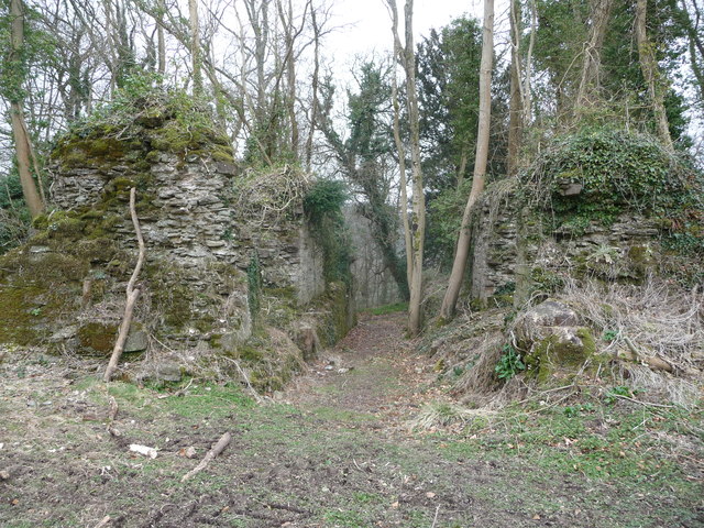 File:Part of Llangibby Castle ruins - geograph - 3392642.jpg