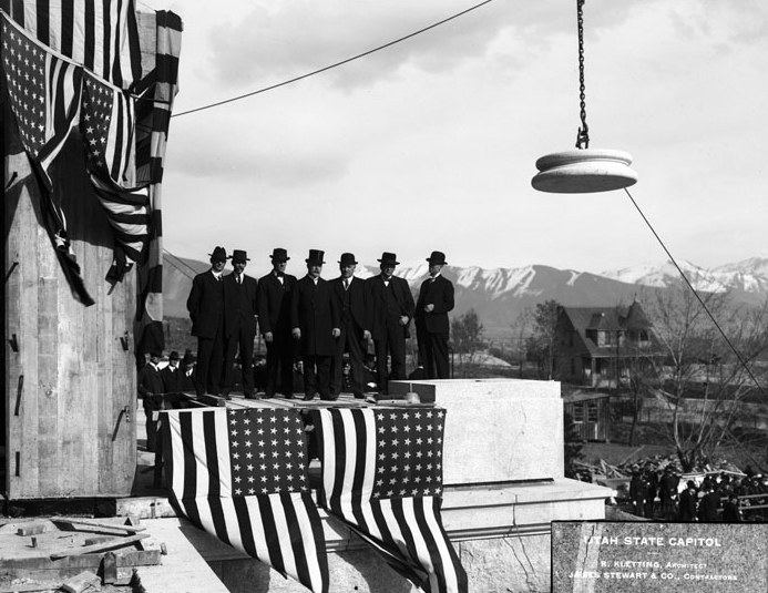 File:Utah State Capitol cornerstone ceremony.jpg