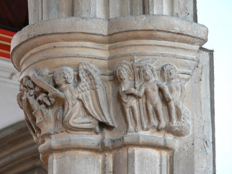 File:Oakham Church capital Angel Gabriel.jpg