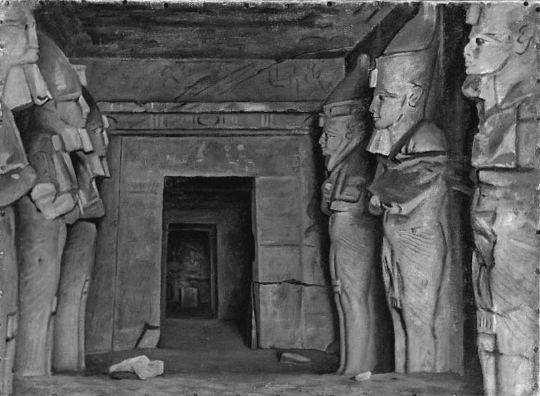 File:Interior of Temple of Rameses II at Abu-Simbel byErnestLongfellow MFABoston.png