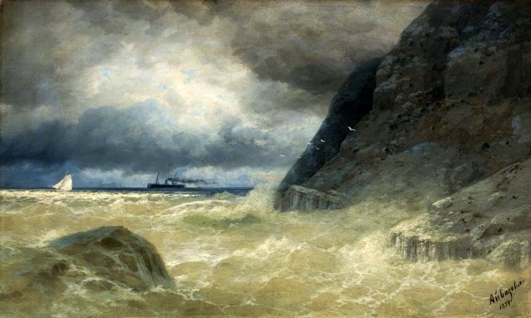 File:Aivazovsky Seascape with a steamer.jpg