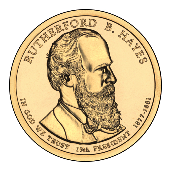 File:Rutherford B. Hayes $1 Presidential Coin obverse.png