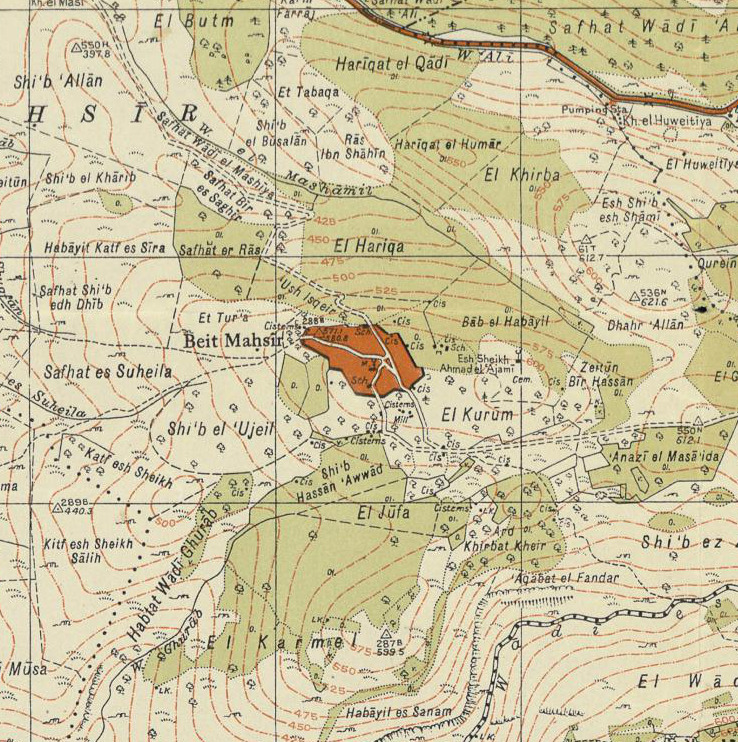 File:Historical map series for the area of Bayt Mahsir (1940s).jpg