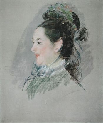 File:Édouard Manet - Femme au Chapeau à Brides.jpg