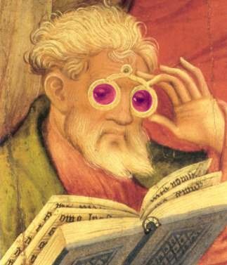 File:Conrad von Soest, 'Brillenapostel' (1403) rose-coloured-glasses.jpg