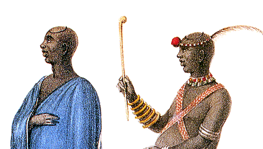 File:Gardiner - Dingane in Ordinary and Dancing Dresses (1836), crop.png