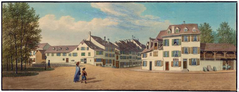 File:Blick in die Aeschenvorstadt vom Aeschenplatz - Johann Jakob Schneider.jpg