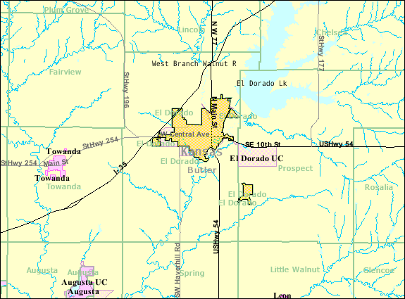 File:Detailed map of El Dorado, Kansas.png