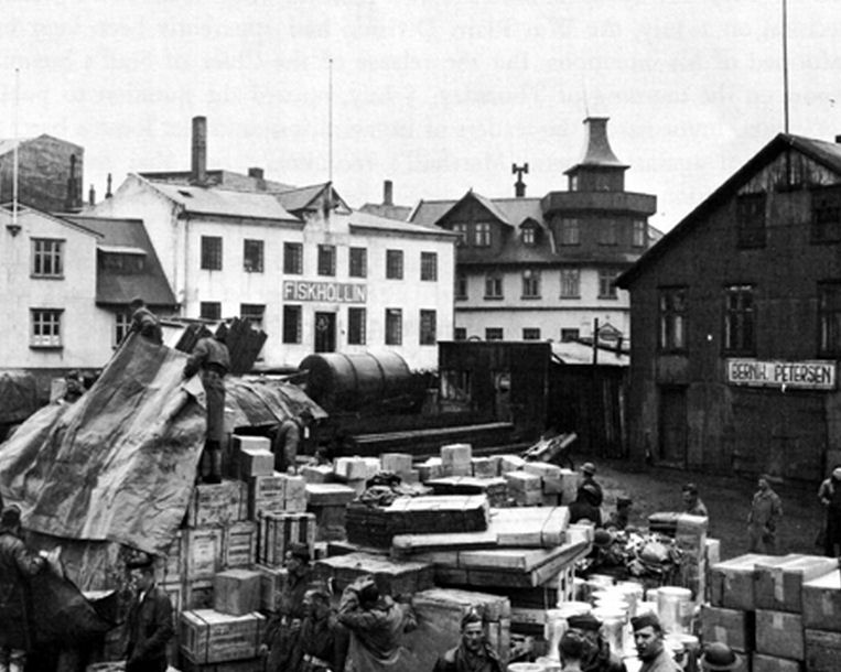 File:IBC Temporary Supply Dump In Reykjavik 1941.jpg