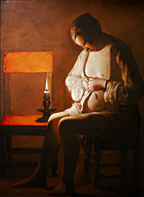 File:Femme à la puce, Georges de la Tour.jpg