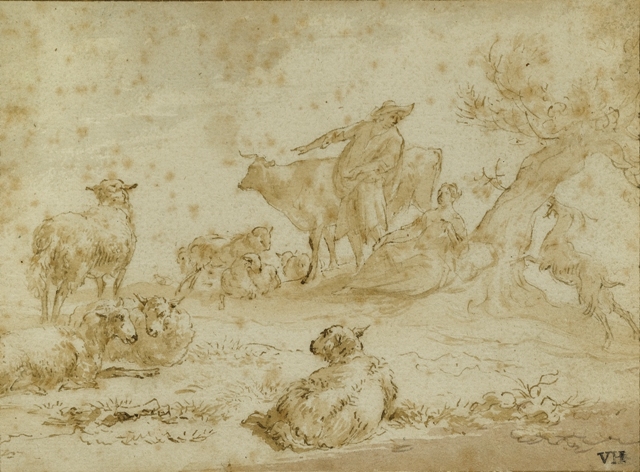 File:Berchem - Peasant Couple.jpg