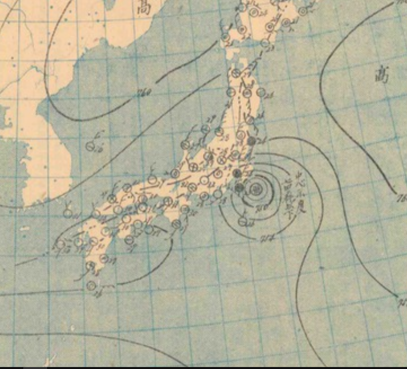 File:Tropical Storm Grace's Weather map on August 22, 1945.png