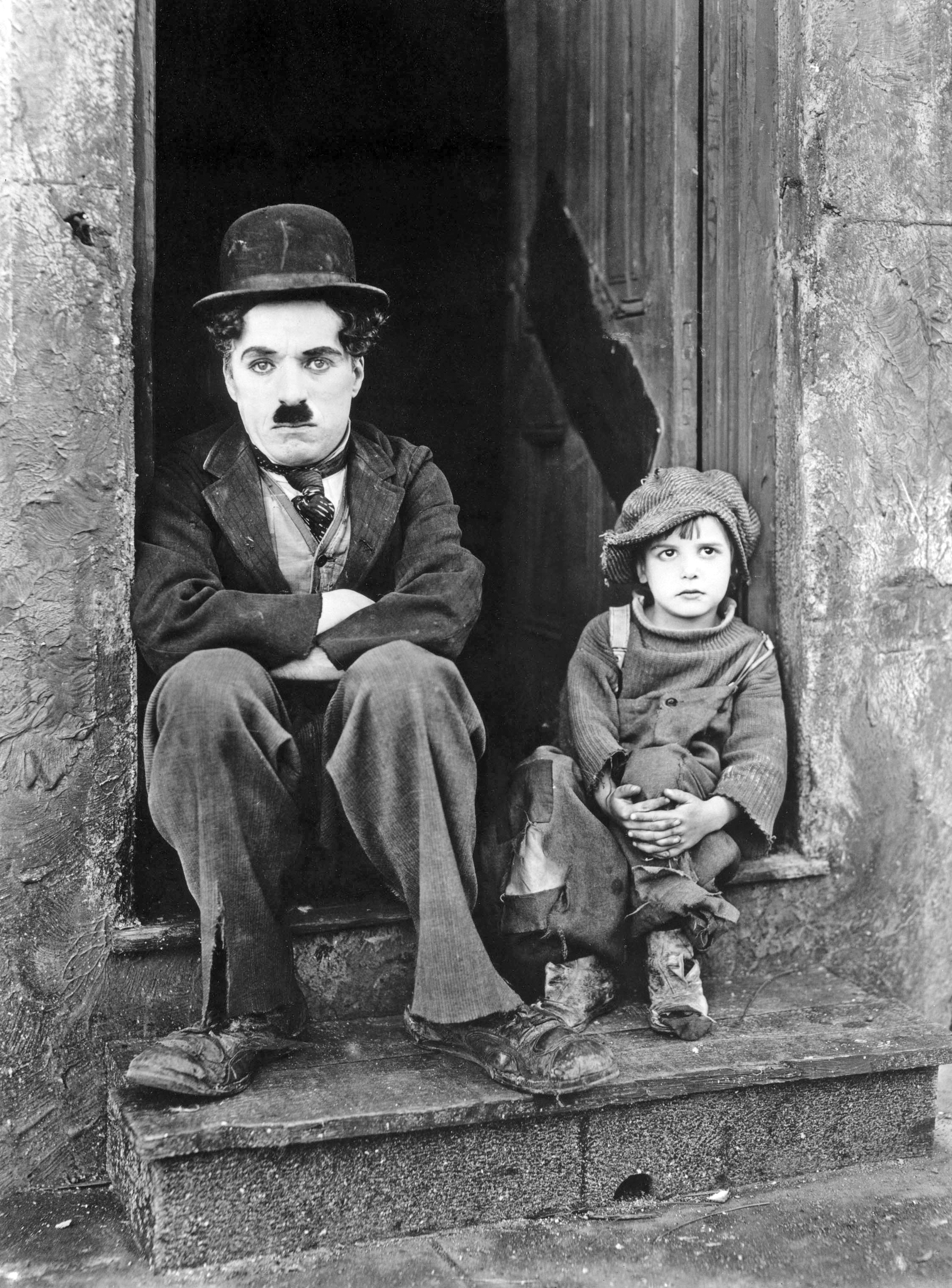 Scene from 1921 move 'The Kid'