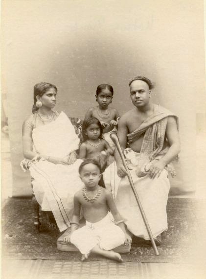 File:Albumen photograph of an Indian family with children in the 1870s.jpg