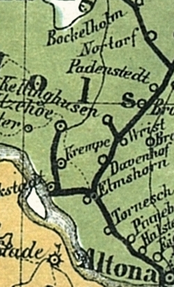 File:Marschbahn aus Bahnkarte Deutschland 1861.png