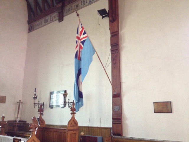 File:RAF Ensign in St Andrew's Church, Andreas.jpeg