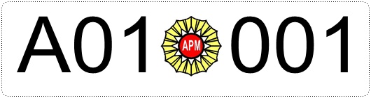 File:Регистарска табличка на Армијата на Република Македонија (A01-001).jpg