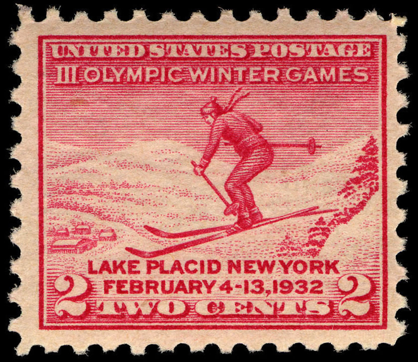 File:III Olympic Winter Games Lake Placid 2c 1932 issue U.S. stamp.jpg