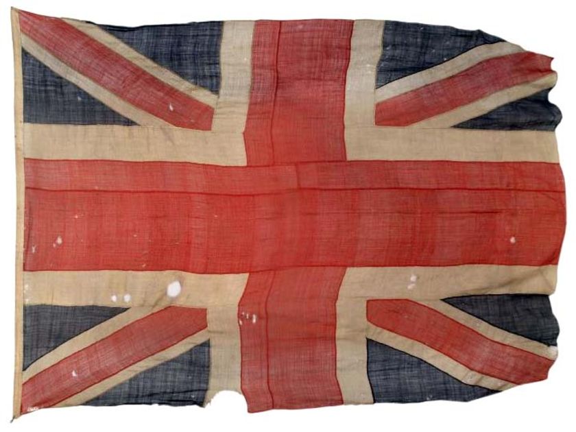 File:British flag flown from HMS Spartiate during the Battle of Trafalgar.jpg