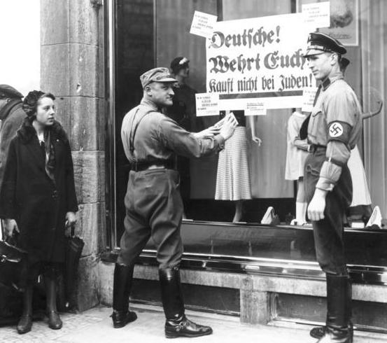 File:Bundesarchiv Bild 102-14468, Berlin, NS-Boykott gegen jüdische Geschäfte crop.jpg