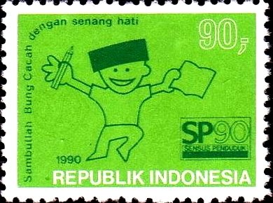 File:Stamp of Indonesia - 1990 - Colnect 252723 - Population Census.jpeg