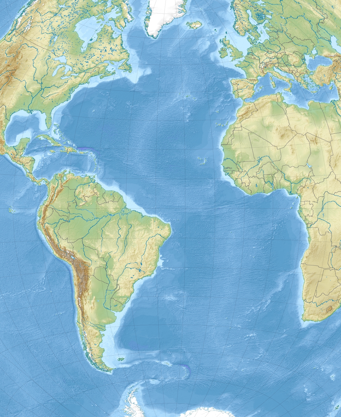 Destinations in Atlantic Ocean