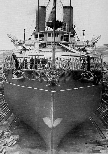 File:HMS Victoria bow in dock Malta.jpg
