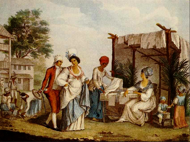 File:Agostino Brunias - The linen market at Saint-Domingue, 1804.png