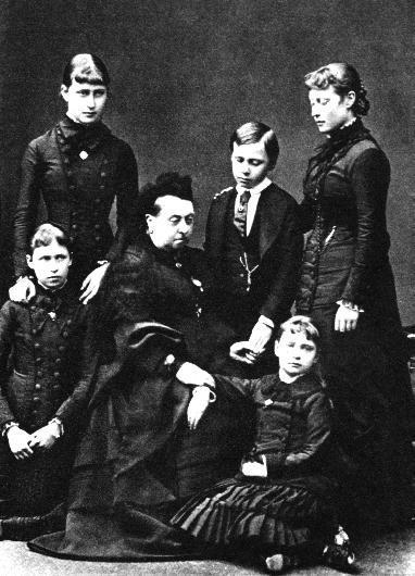 File:The Hessian children with their grandmother, Queen Victoria.jpg