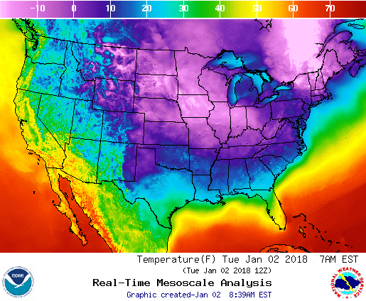 File:Jan 02 2018 North American temperature map.png