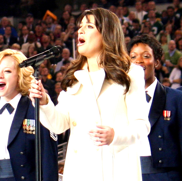 File:Tops In Blue & Lea Michele at Super Bowl XLV (cropped).jpg