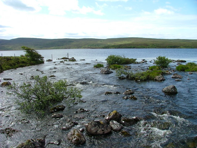File:Outflow from Loch Osgaig - geograph.org.uk - 2449855.jpg