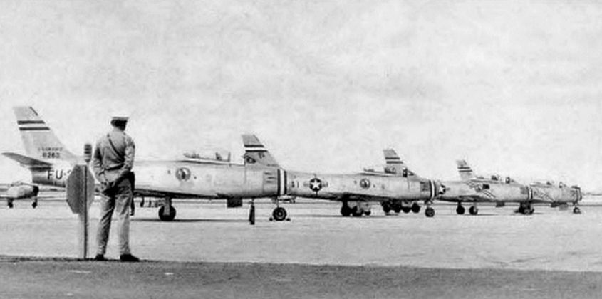 File:93d Fighter-Interceptor Squadron - North American F-86Fs - 81st FIG.jpg