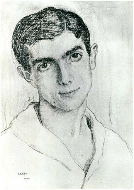 File:Massine, Leonide (1895-1979) - 1914 - Ritratto da Leon Bakst.jpg