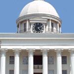 File:Clock above portico on Alabama State Capitol.jpg