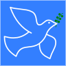 File:Peace dove blue sky.png