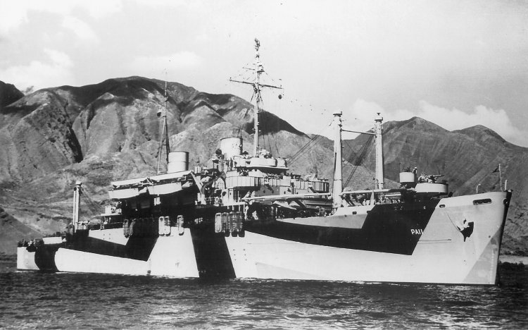 File:USS Feland (APA-11) at anchor, circa in 1944.jpg