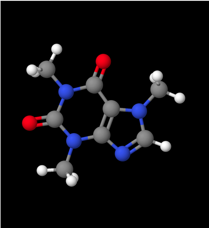 File:Caffeine Jmol Ball and Stick Model.png