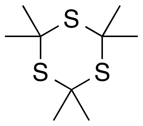 File:2,2,4,4,6,6-Hexamethyl-1,3,5-trithiane flat.png