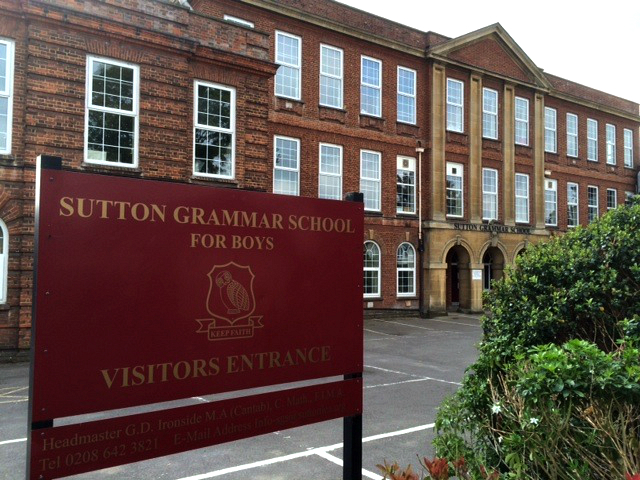 File:Sutton Grammar School for Boys sign.jpeg