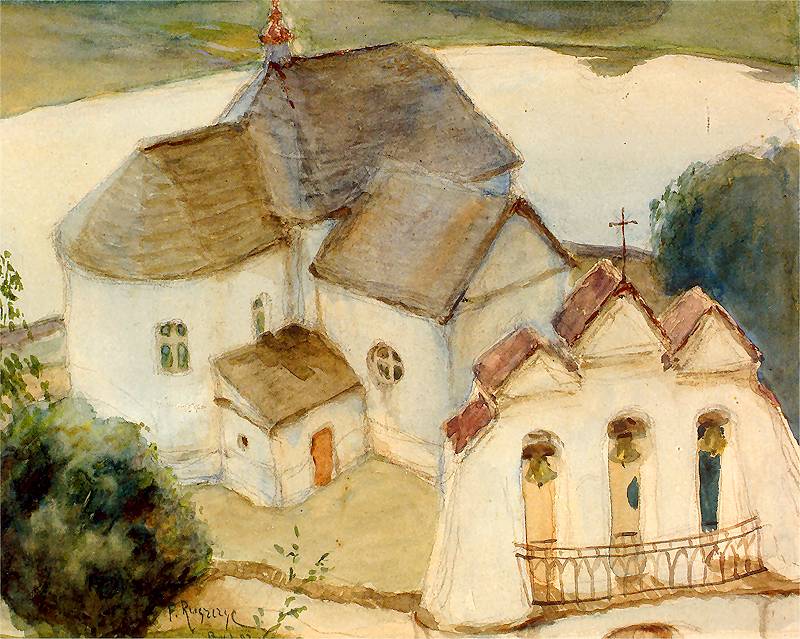 File:Ferdynand Ruszczyc. Kosciol w Wiszniewie.jpg