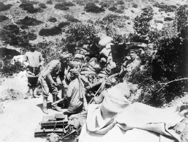 File:Indian Mountain Battery at Anzac Cove.jpg