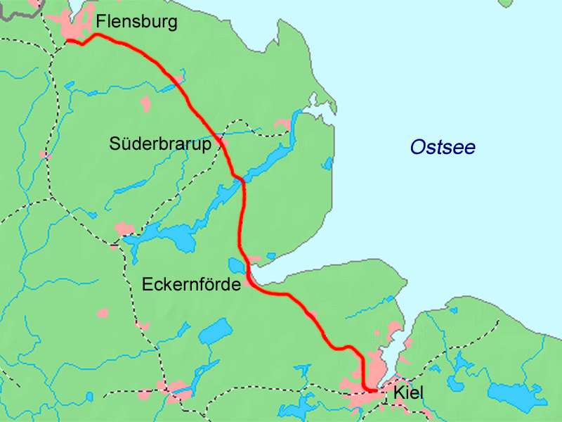 File:Kiel - Flensburg Karte.png