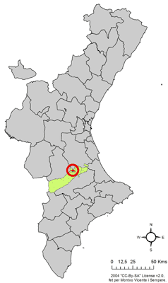 File:Localització de Llanera de Ranes respecte del País Valencià.png