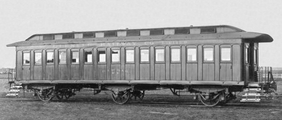 File:Glenelg Railway Company clerestory-roofed, 30-window passenger car with Cleminson underframe.jpg